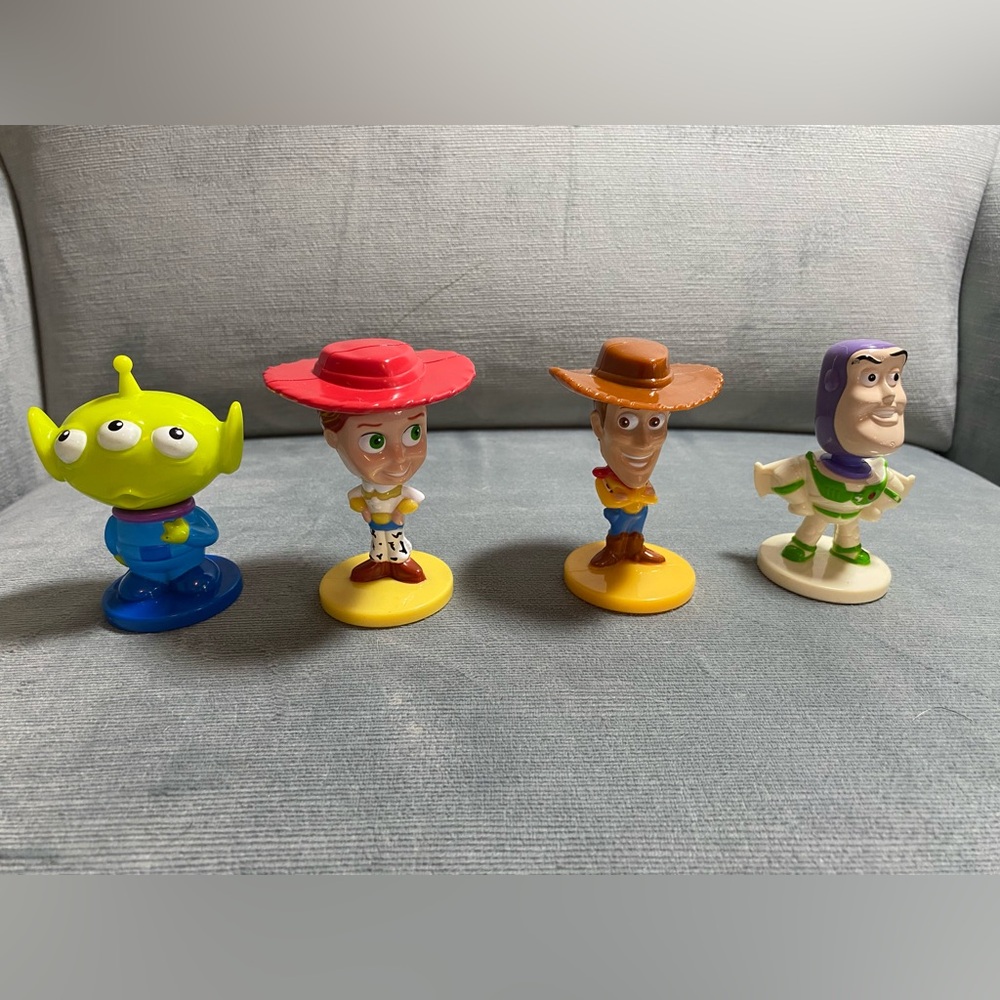 Disney Pixar Toy Story 2003 set of 4 Bobbleheads Kellogg’s promotion EUC